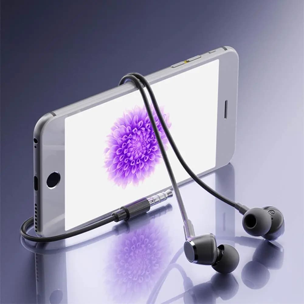 Écouteurs filaires jack 3.5mm universels avec micro - Yesido YH53 Blanc - Vue 2