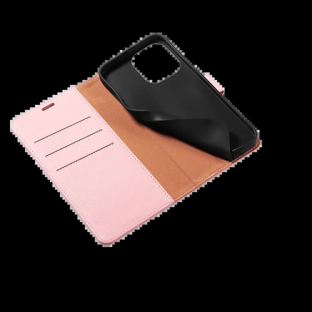 Housse folio anti-RFID iPhone 14 Pro – PROTECT IP011 Rose - Vue 4
