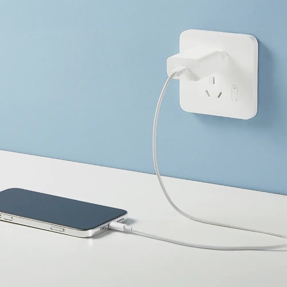 Chargeur secteur USB-C Xiaomi 20W compact et charge rapide - Blanc - Vue 20