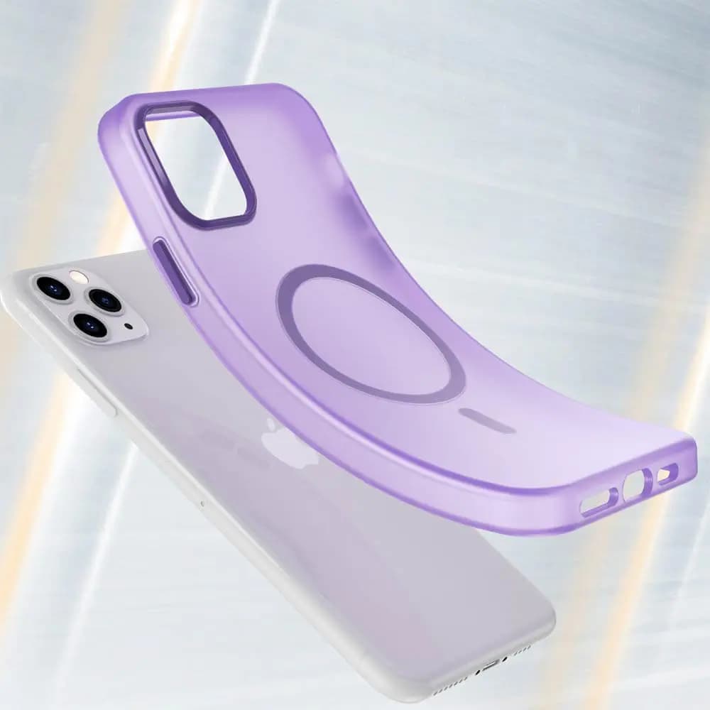Coque MagSafe bi-matière – iPhone 11 Pro Max – PROTECT MF-006 Violet Foncé - Vue 2