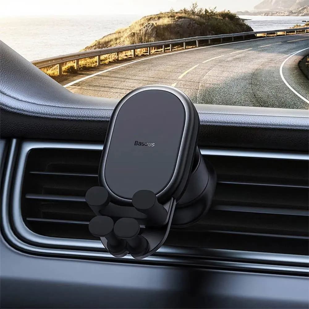 Support Smartphone pour Voiture Baseus BS-CM013 (Grille d'Aération) Noir - Vue 3
