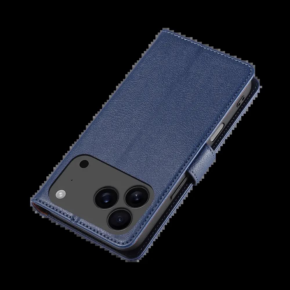 Housse folio anti-RFID iPhone 17 Pro – PROTECT IP011 Bleu Marine - Vue 6