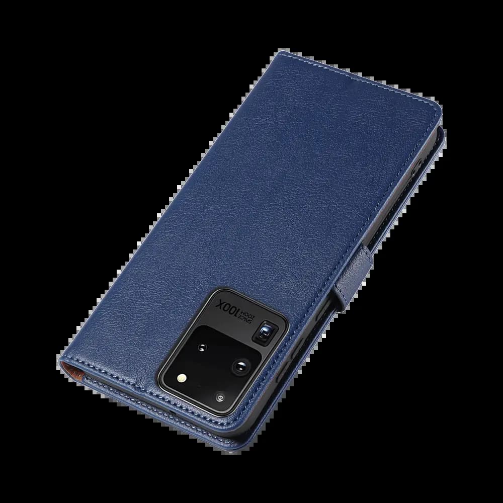 Housse folio anti-RFID Samsung Galaxy S20 Ultra – PROTECT IP011 Bleu Marine - Vue 6