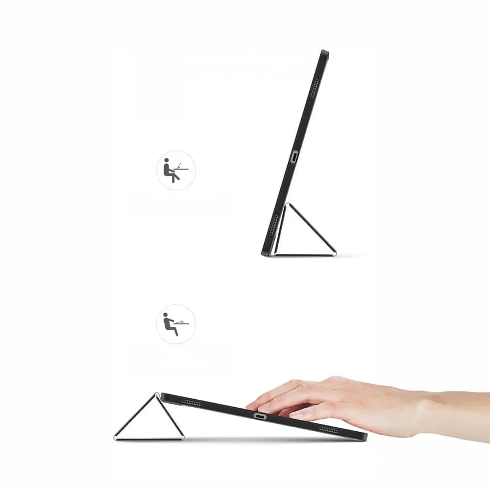 Housse folio Samsung Galaxy Tab S9 Ultra avec dos transparent & porte-stylet - Dux Ducis Toby Bleu - Vue 3