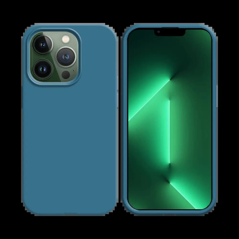 Coque silicone iPhone 13 Pro - Bleu Clair