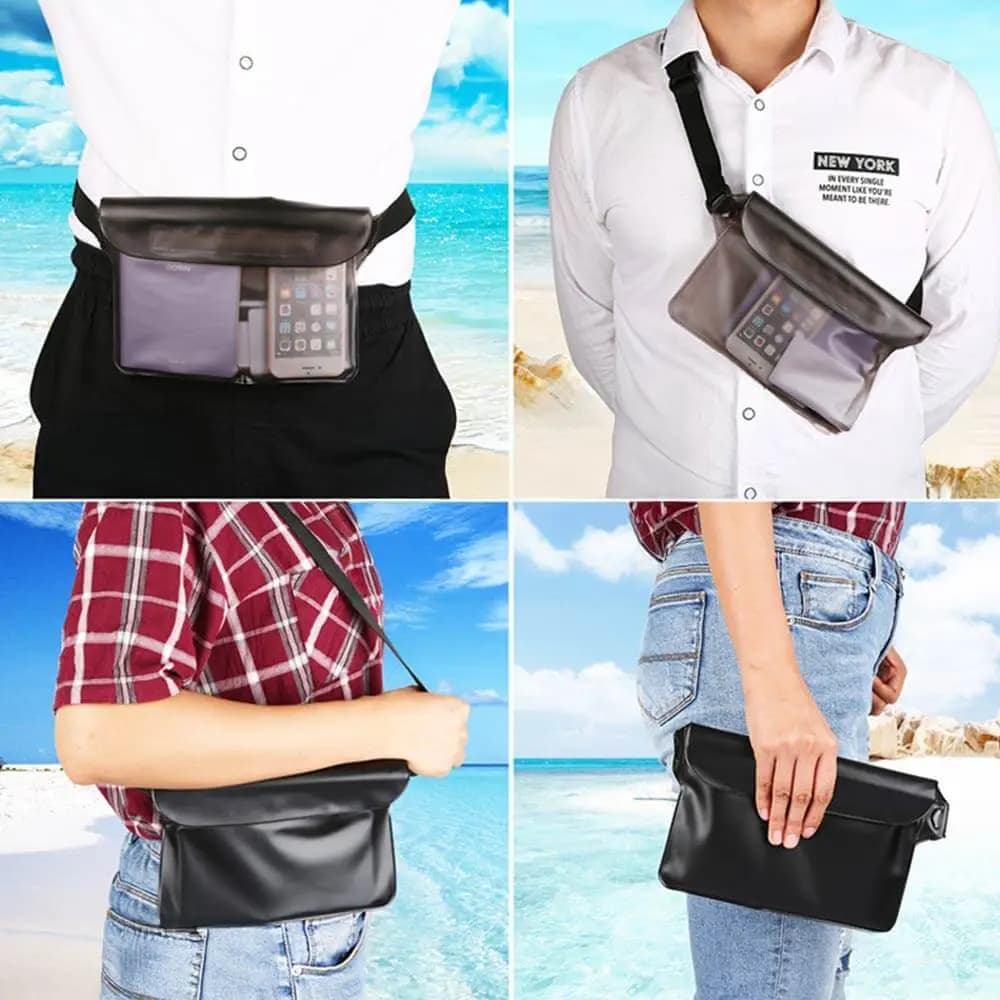 Pochette Ceinture Étanche Noir - Vue 5