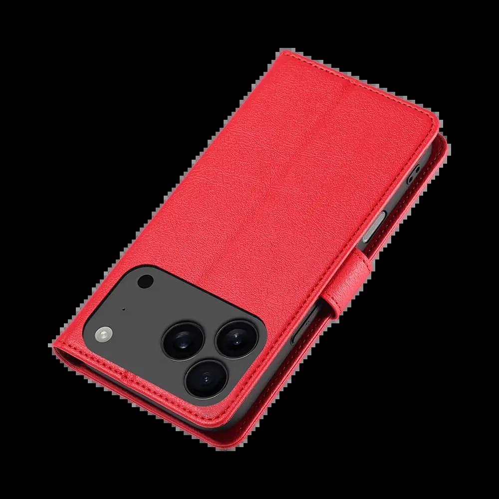 Housse folio anti-RFID iPhone 17 Pro Max – PROTECT IP011 Rouge - Vue 6