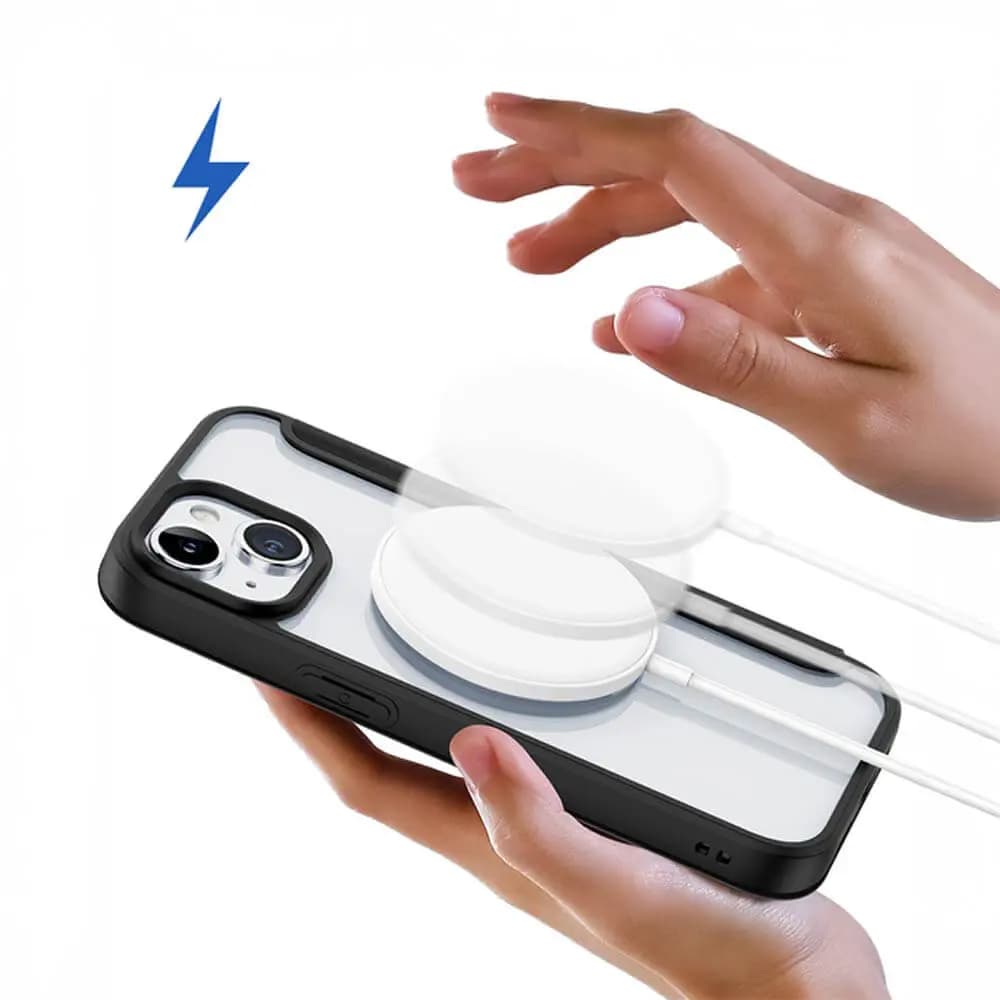 Housse folio MagSafe iPhone 15 – Dux Ducis Skin X Pro Noir - Vue 3