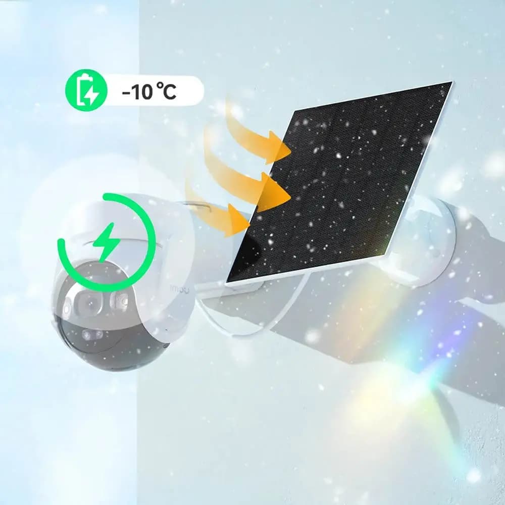 Caméra de surveillance 360° solaire 4G avec détection IA (5MP 3K) - Imou - Vue 5