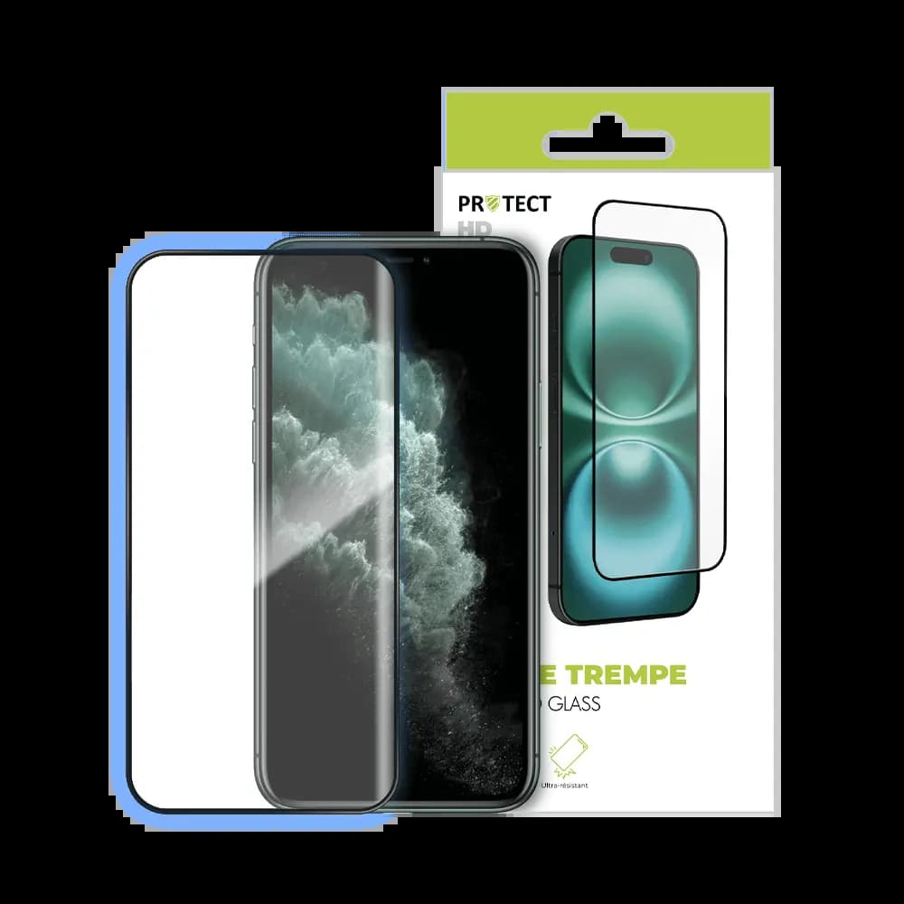 Verre Trempé HD PROTECT pour Apple iPhone 11 Pro, iPhone X & iPhone XS Transparent - Vue 3