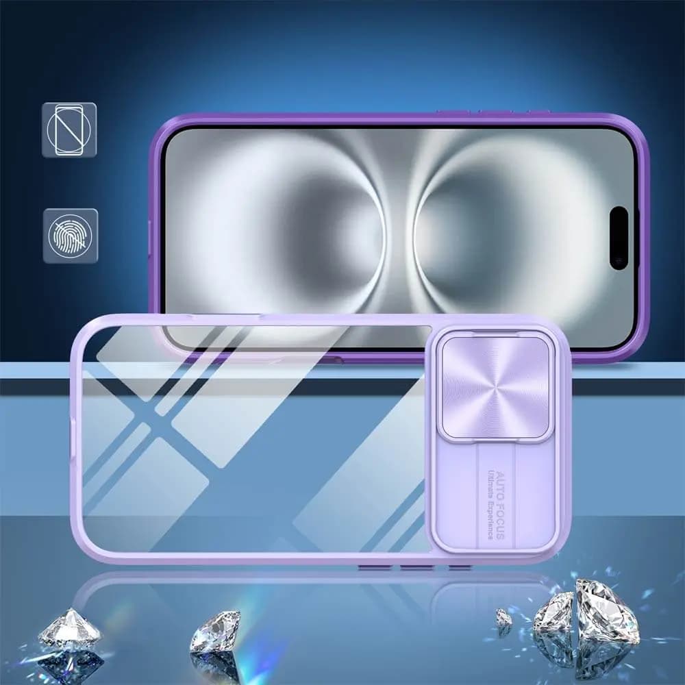 Coque avec cache caméra – iPhone 16 Plus – PROTECT IE027 Violet  - Vue 2