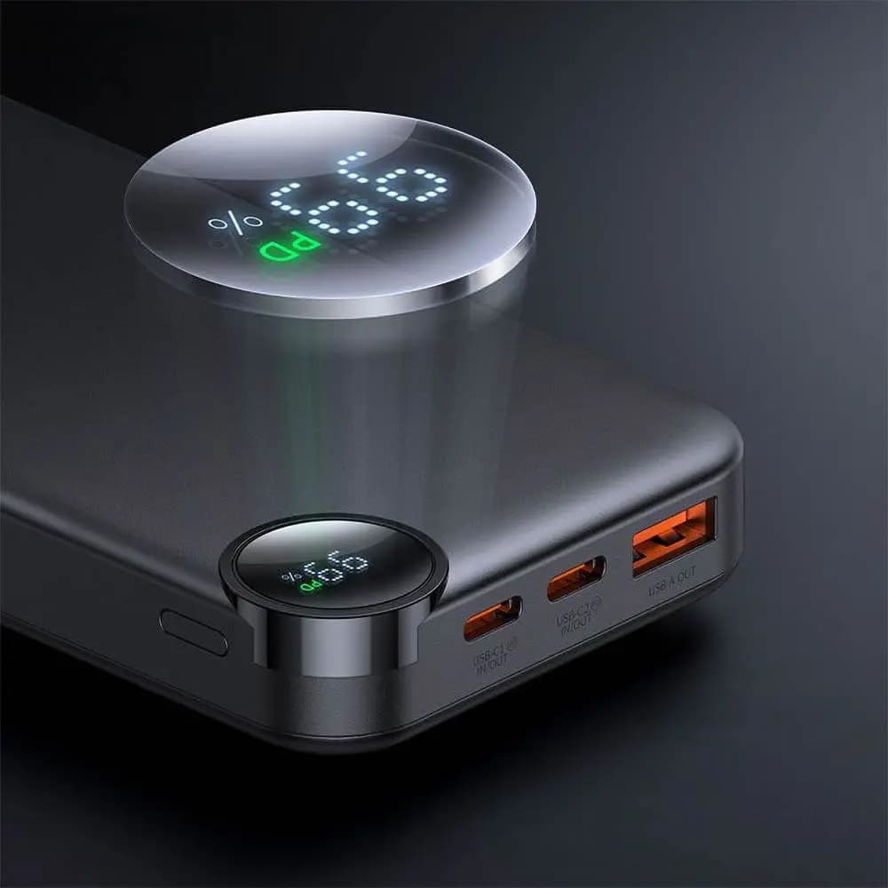 Batterie externe 10000mAh 30W avec écran digital – Mcdodo MC-3850 Noir - Vue 10