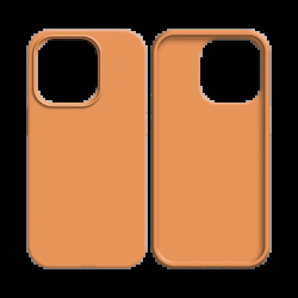 Coque silicone iPhone 12 Min - Corail - Vue 2