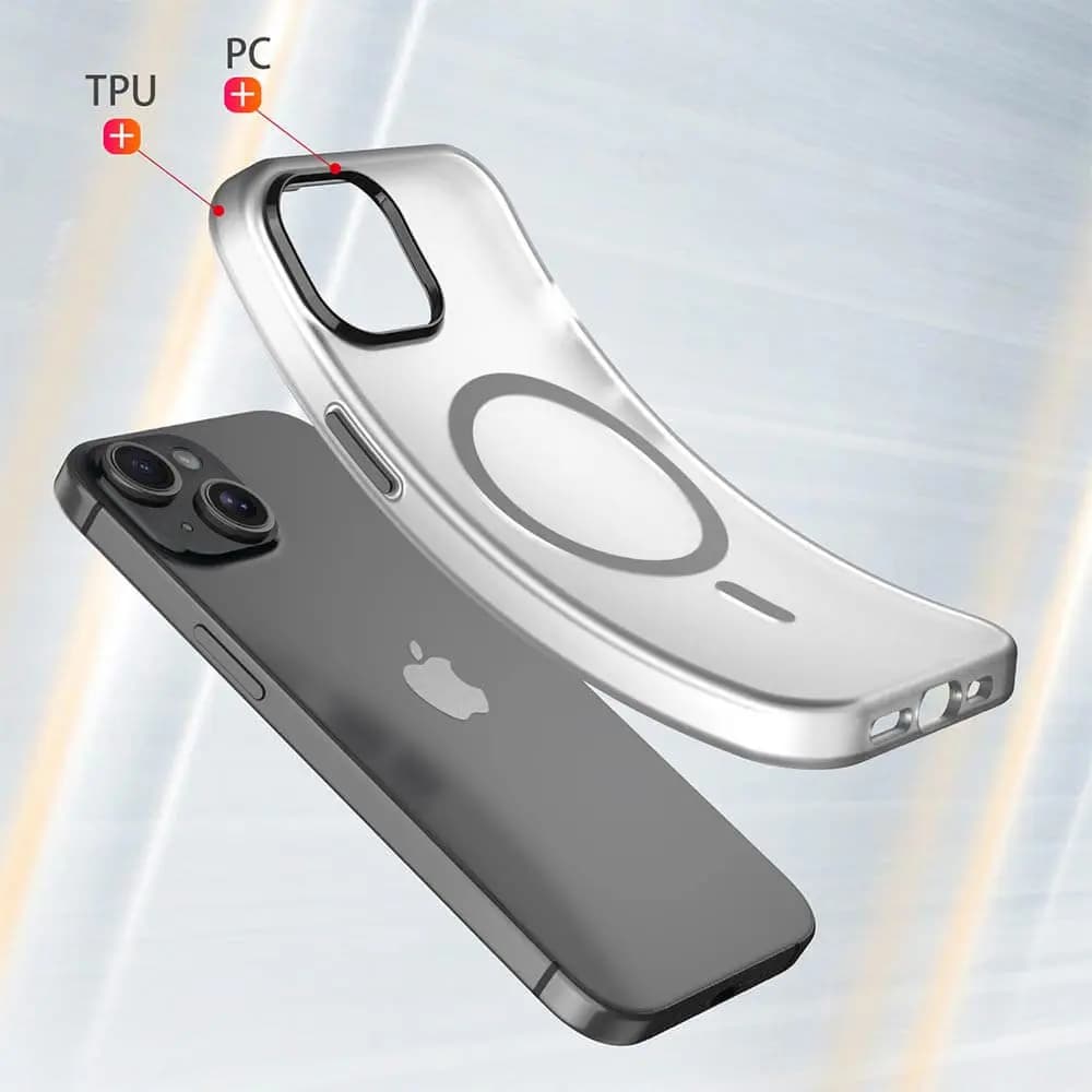 Coque MagSafe bi-matière – iPhone 15 – PROTECT MF-006 Noir - Vue 2