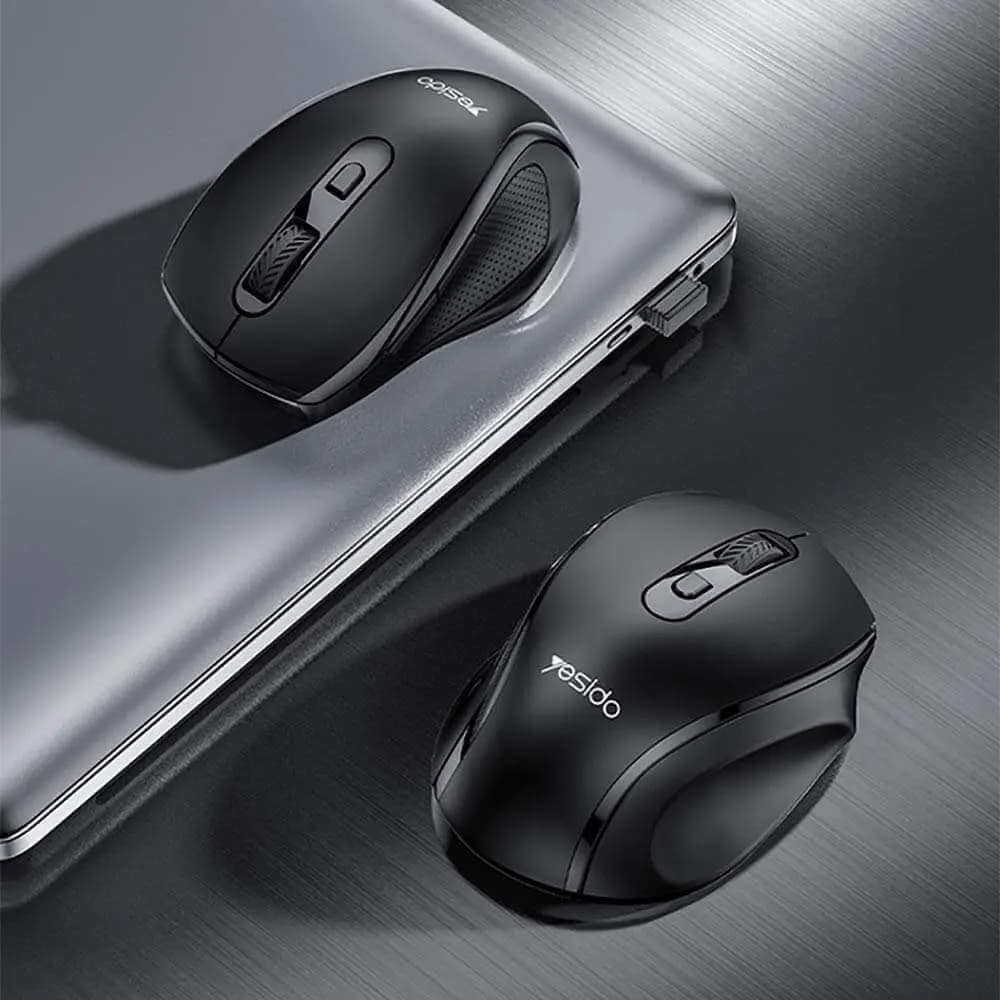 Souris sans Fil Yesido KB45 avec 6 Boutons Noir - Vue 3