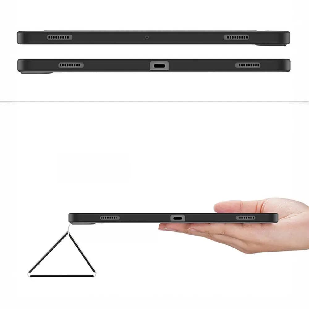 Housse folio Samsung Galaxy Tab S9 FE+ avec dos transparent & porte-stylet - Dux Ducis Toby Bleu - Vue 5