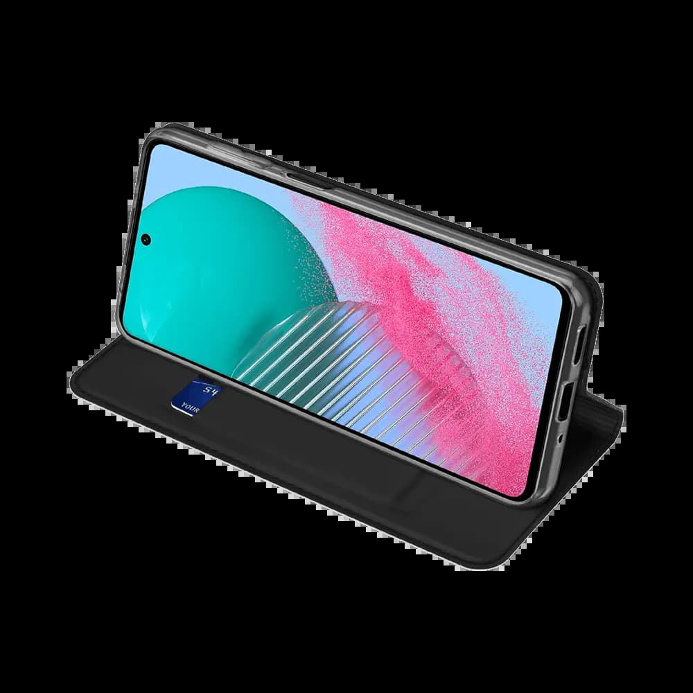 Housse folio Samsung Galaxy M54 5G porte-carte – Dux Ducis Skin Pro Noir - Vue 4