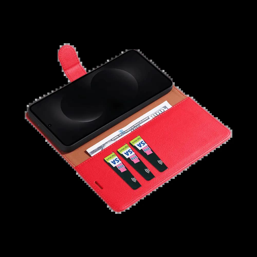 Housse folio anti-RFID Samsung Galaxy S26+ – PROTECT IP011 Rouge - Vue 3