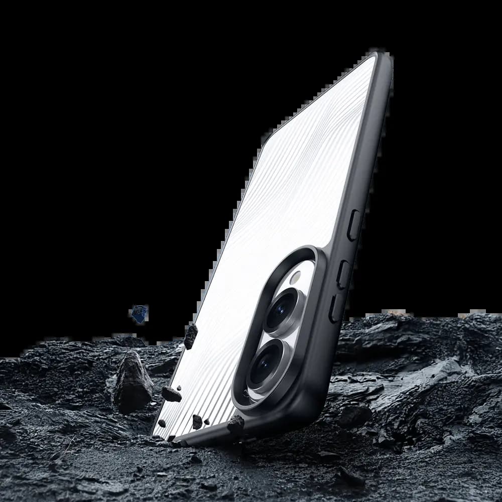 Coque anti-chocs finition mate – Samsung Galaxy S25 Edge – Dux Ducis Aimo Noir - Vue 16