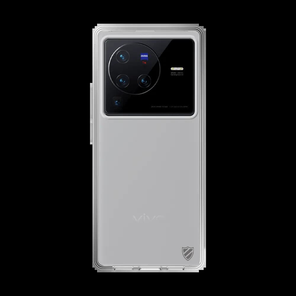 Coque silicone Vivo X80 Pro PROTECT - Transparent - Vue 2