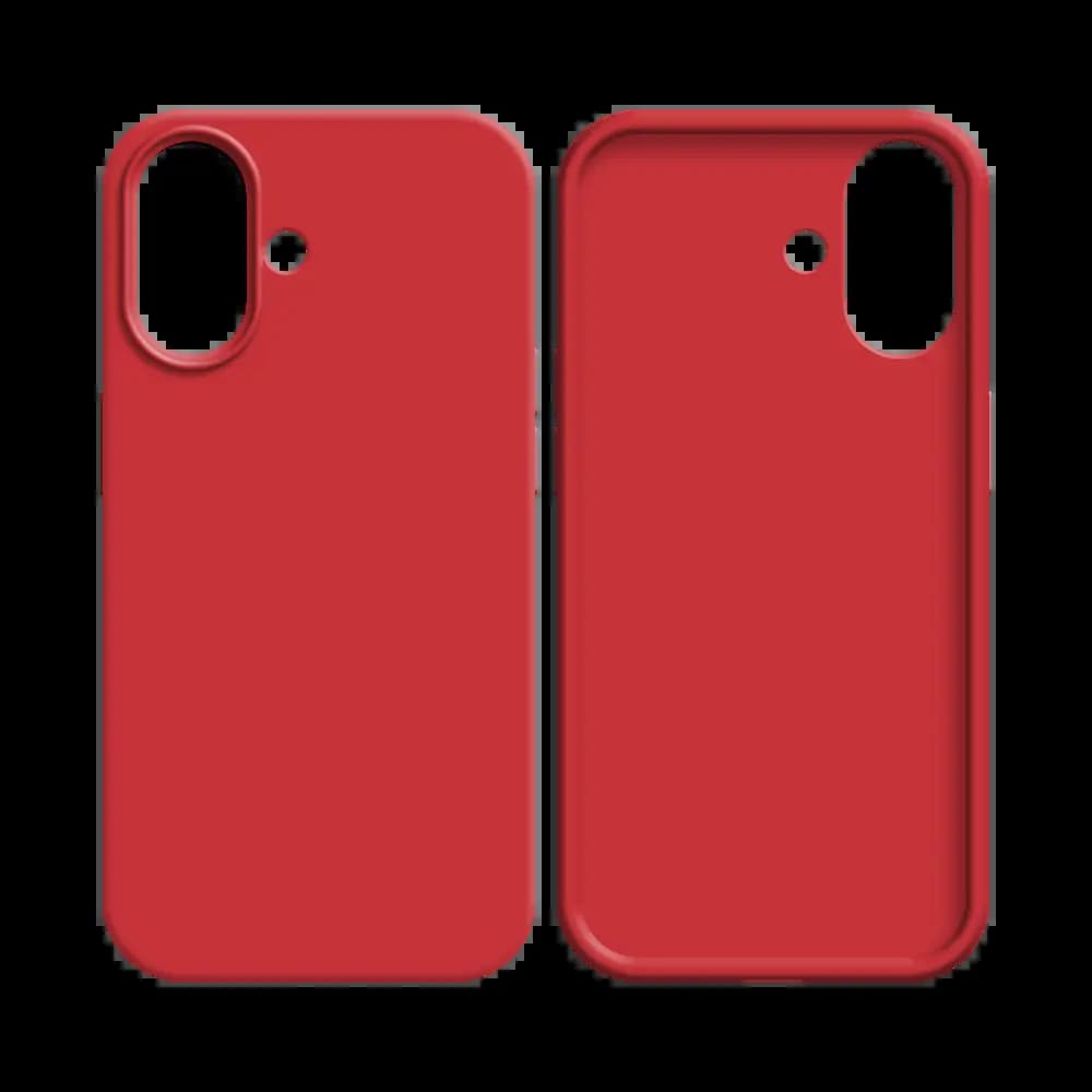 Coque silicone iPhone 17 - Rouge - Vue 2