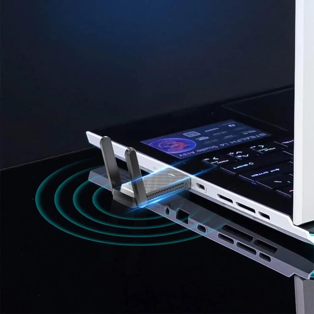 Clé Wifi 6 1800 Mbps double antenne - Comfast CF-952AX V2 - Vue 5