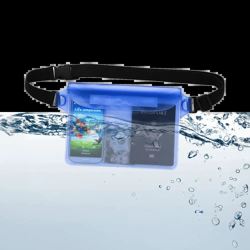 Pochette Ceinture Étanche Bleu - Vue 32