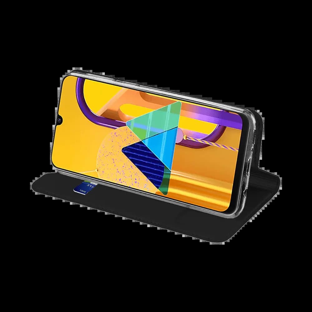 Housse folio Samsung Galaxy M21 porte-carte – Dux Ducis Skin Pro Noir - Vue 3