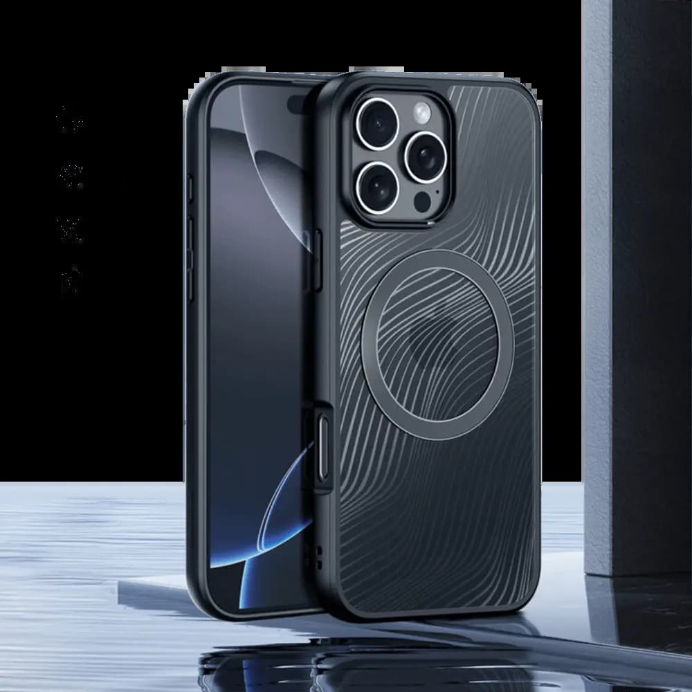 Coque anti-chocs finition mate – iPhone 16 Pro Max – Dux Ducis Aimo Noir - Vue 2