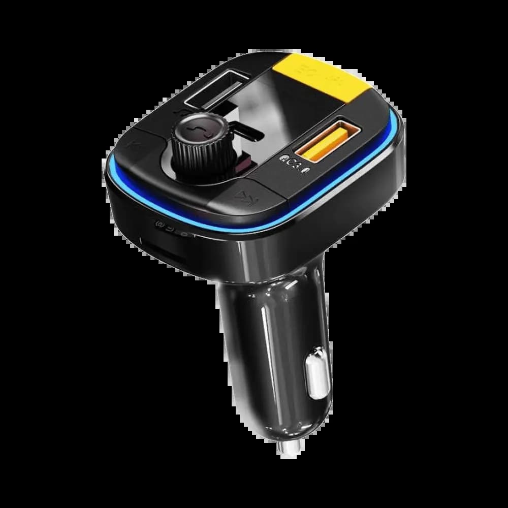 Transmetteur FM Bluetooth & Chargeur Voiture Yesido Y45 Noir