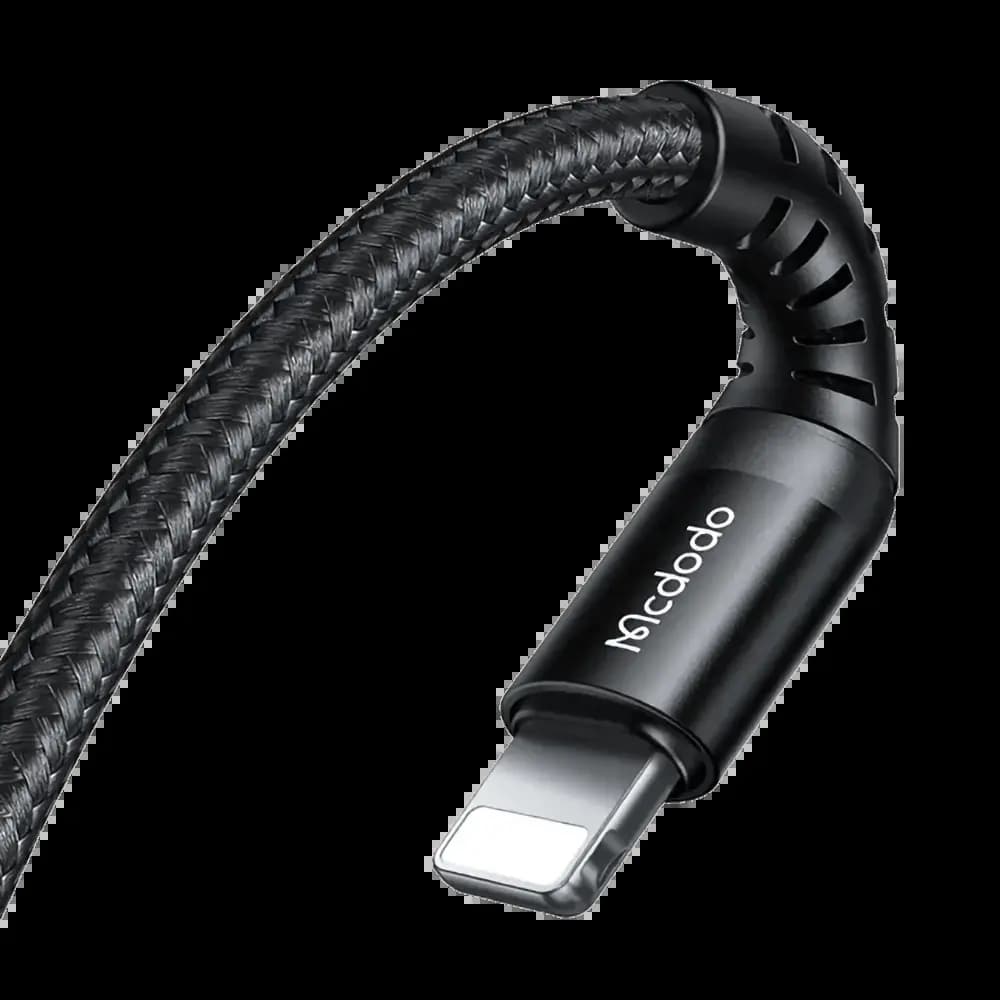 Câble Data USB-C vers Lightning Mcdodo 36W (1m) Noir - Vue 2