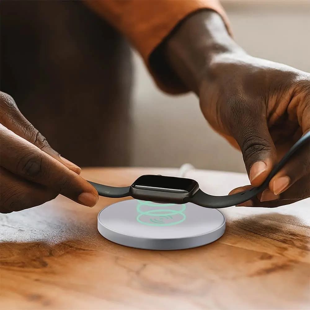 Chargeur à Induction T'nb sans fil 3 en 1 Blanc - Vue 4