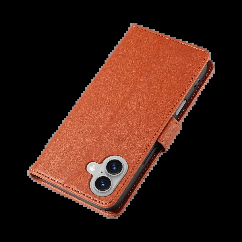 Housse folio anti-RFID iPhone 17 – PROTECT IP011 Marron - Vue 6