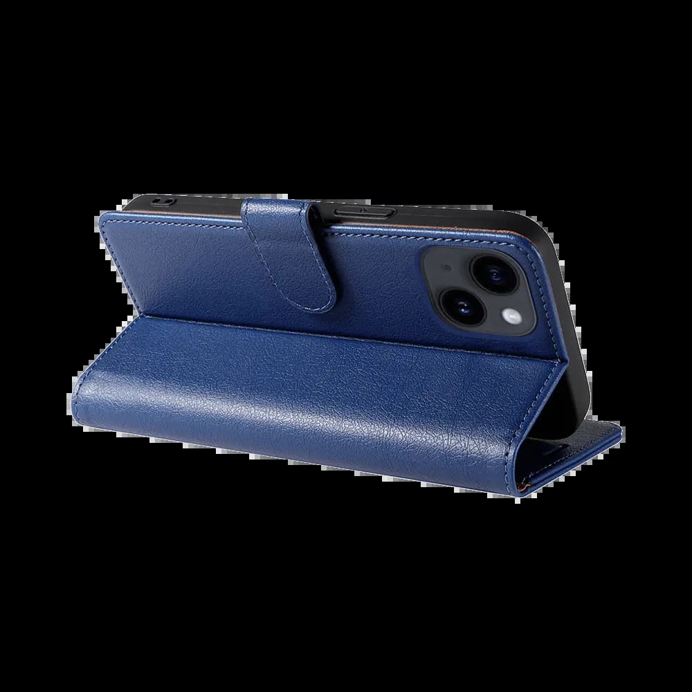 Housse folio anti-RFID iPhone 14 – PROTECT IP011 Bleu Marine - Vue 4