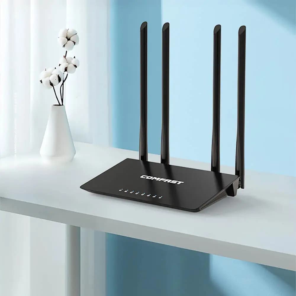 Routeur WiFi bi-bande AC1200 4 antennes – Comfast V2 CF-WR619AC - Vue 4