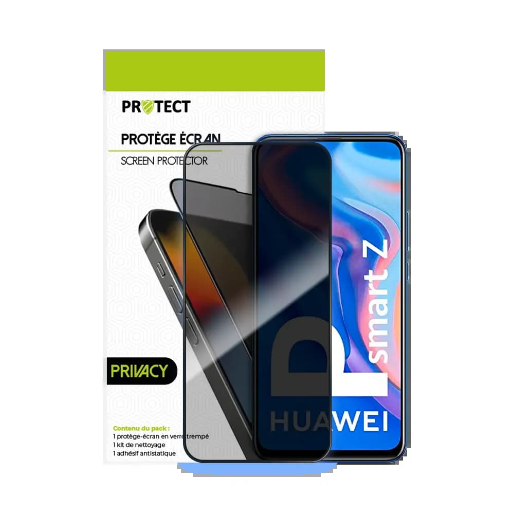 Verre trempé anti-espions 9H – Huawei P Smart Z – PROTECT Transparent - Vue 2