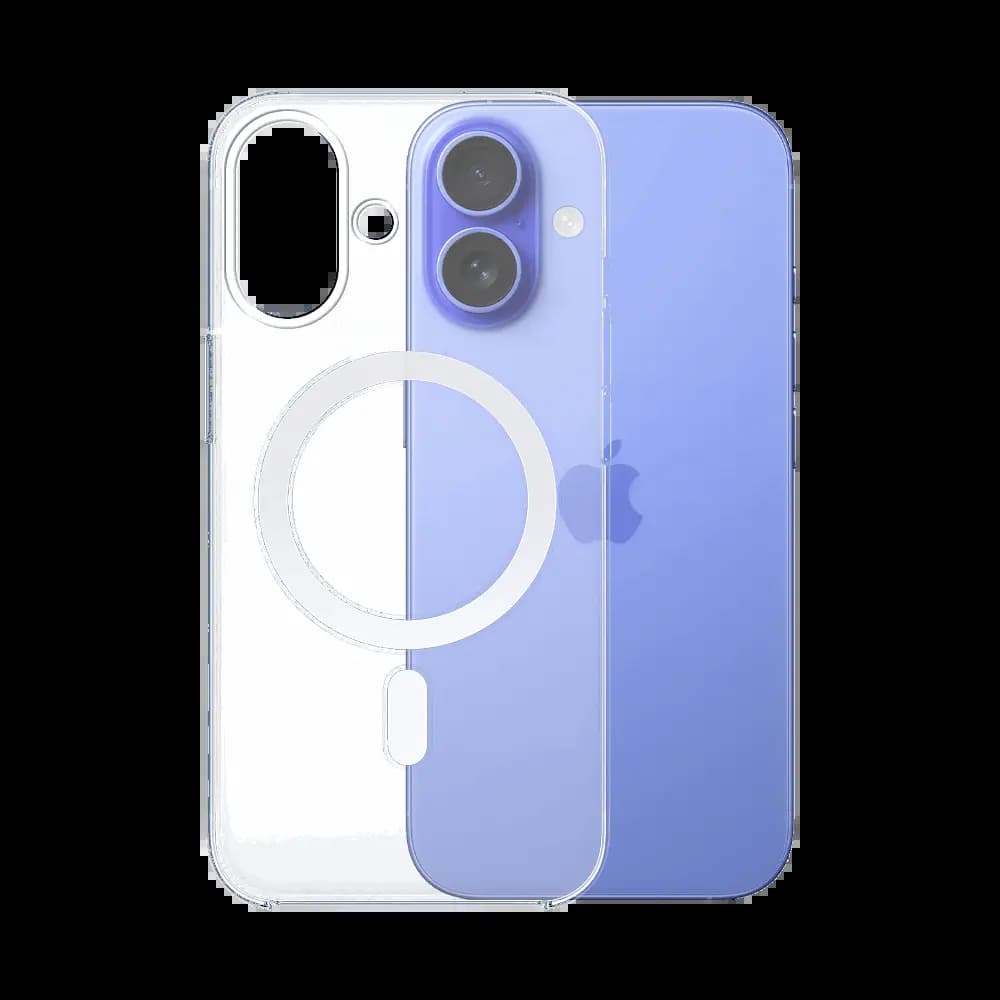 Coque transparente silicone MagSafe – iPhone 16 Plus 