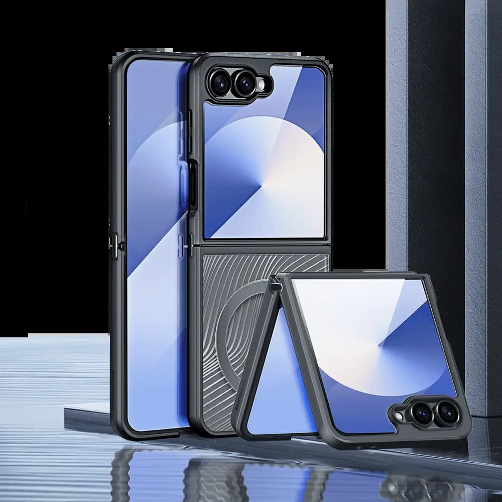 Coque MagSafe anti-chocs – Samsung Galaxy Z Flip 7 5G – Dux Ducis Aimo Mag Noir - Vue 3