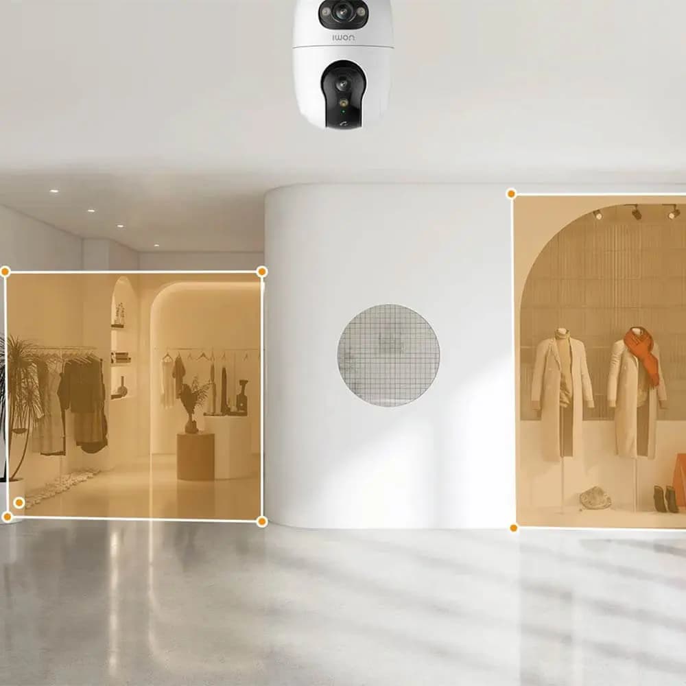 Caméra de surveillance intérieure Wi-Fi double objectif IMOU Ranger Dual — protection 360° et détection IA - Vue 3