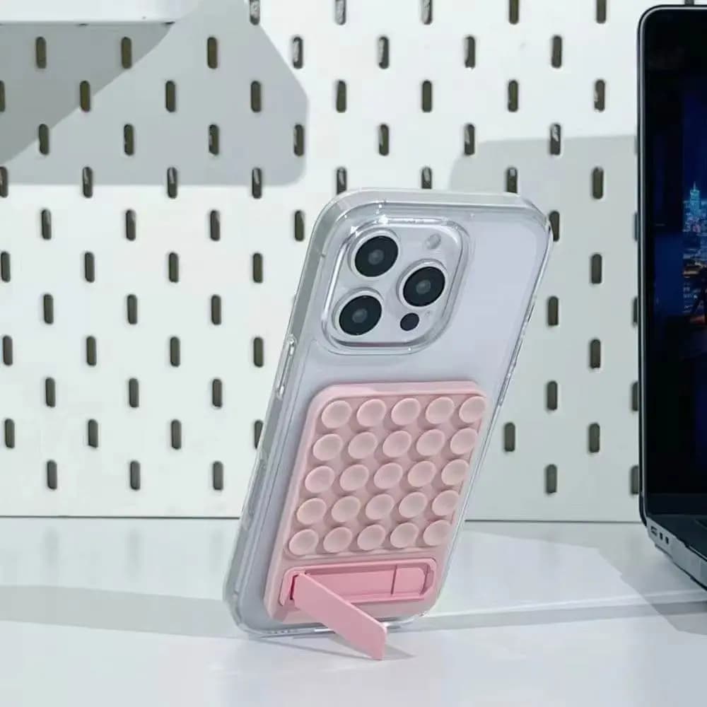 Support Ventouse Silicone avec Pied Intégré Gris - Vue 4