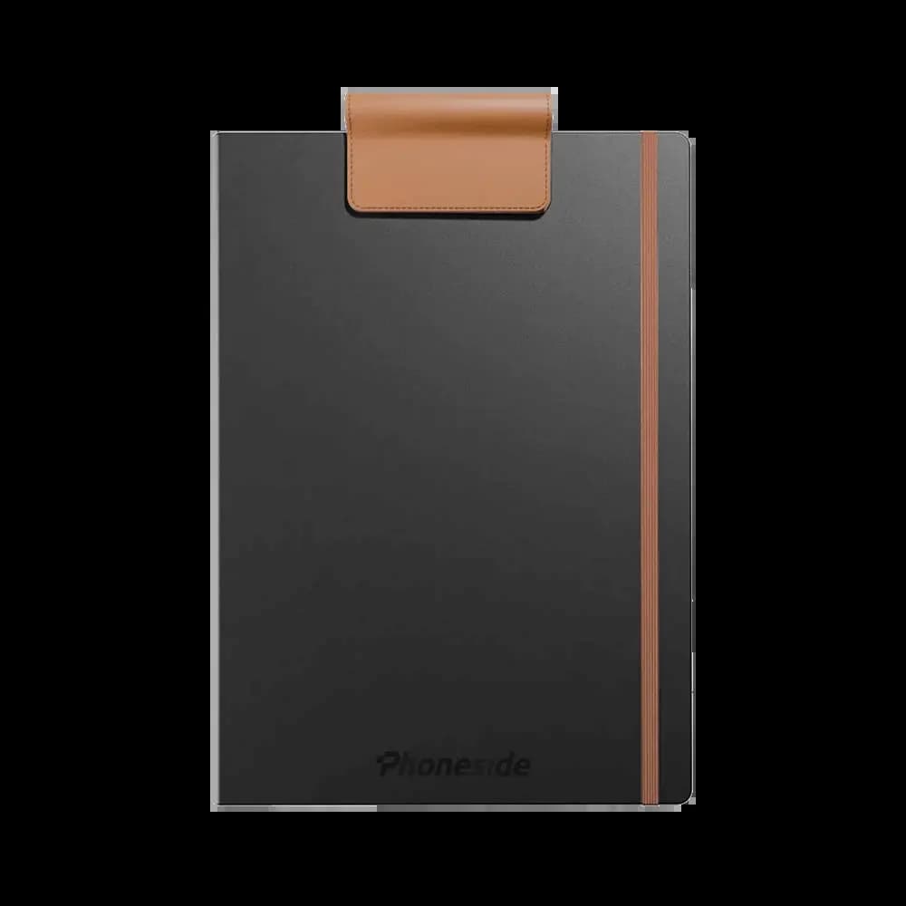 Support smartphone pour carnet et cahier Phoneside Note - accessoire prise de notes Marron - Vue 5