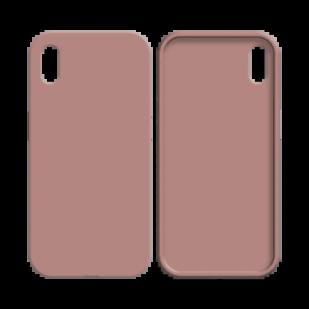 Coque silicone iPhone XS Max - Rose - Vue 2