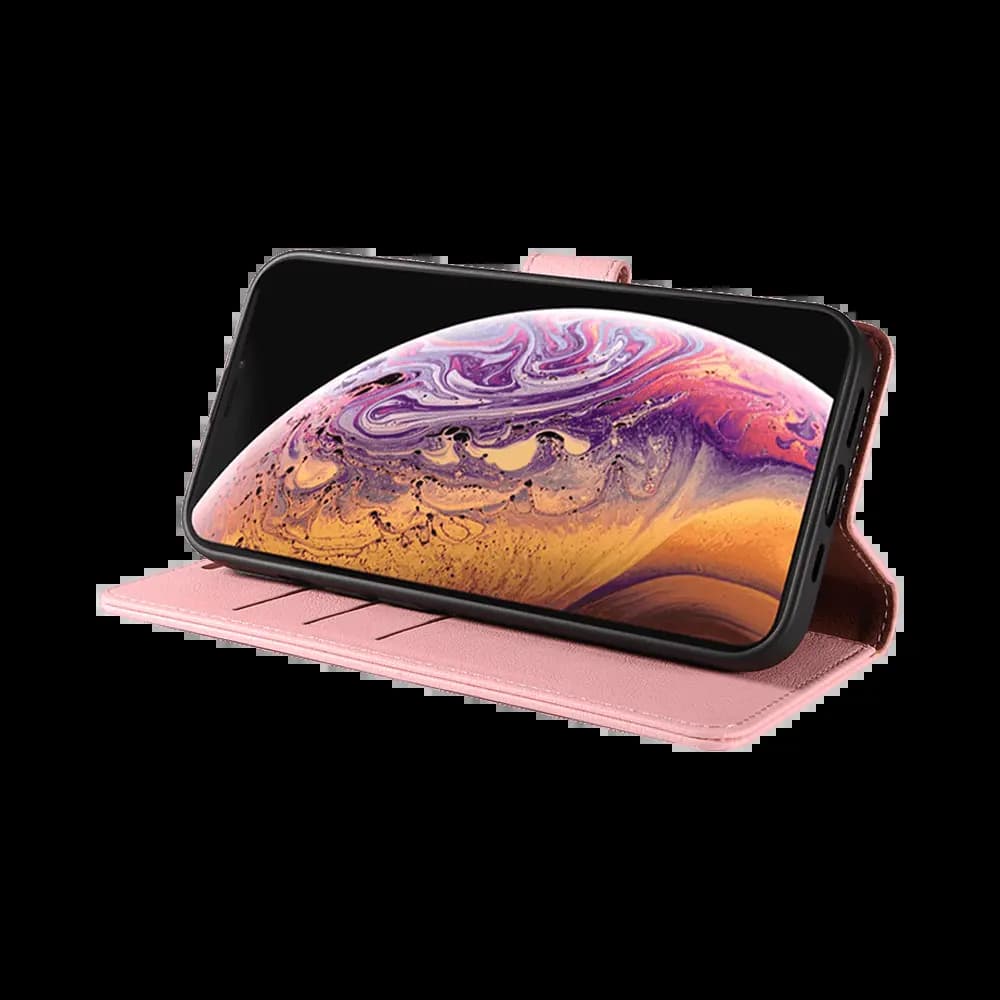 Housse folio anti-RFID iPhone XS Max – PROTECT IP011 Rose - Vue 5