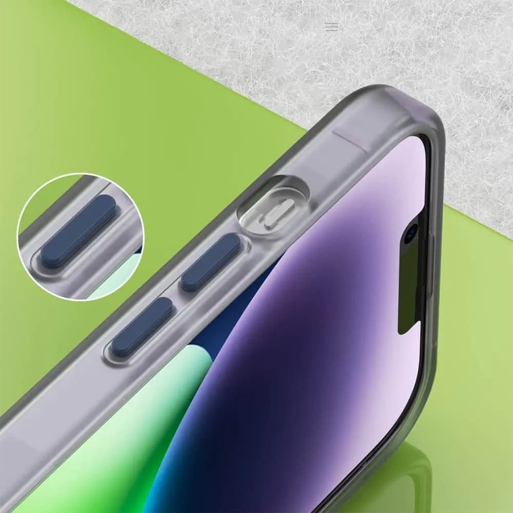 Coque MagSafe bi-matière – iPhone 14 – PROTECT MF-006 Bleu Marine - Vue 3