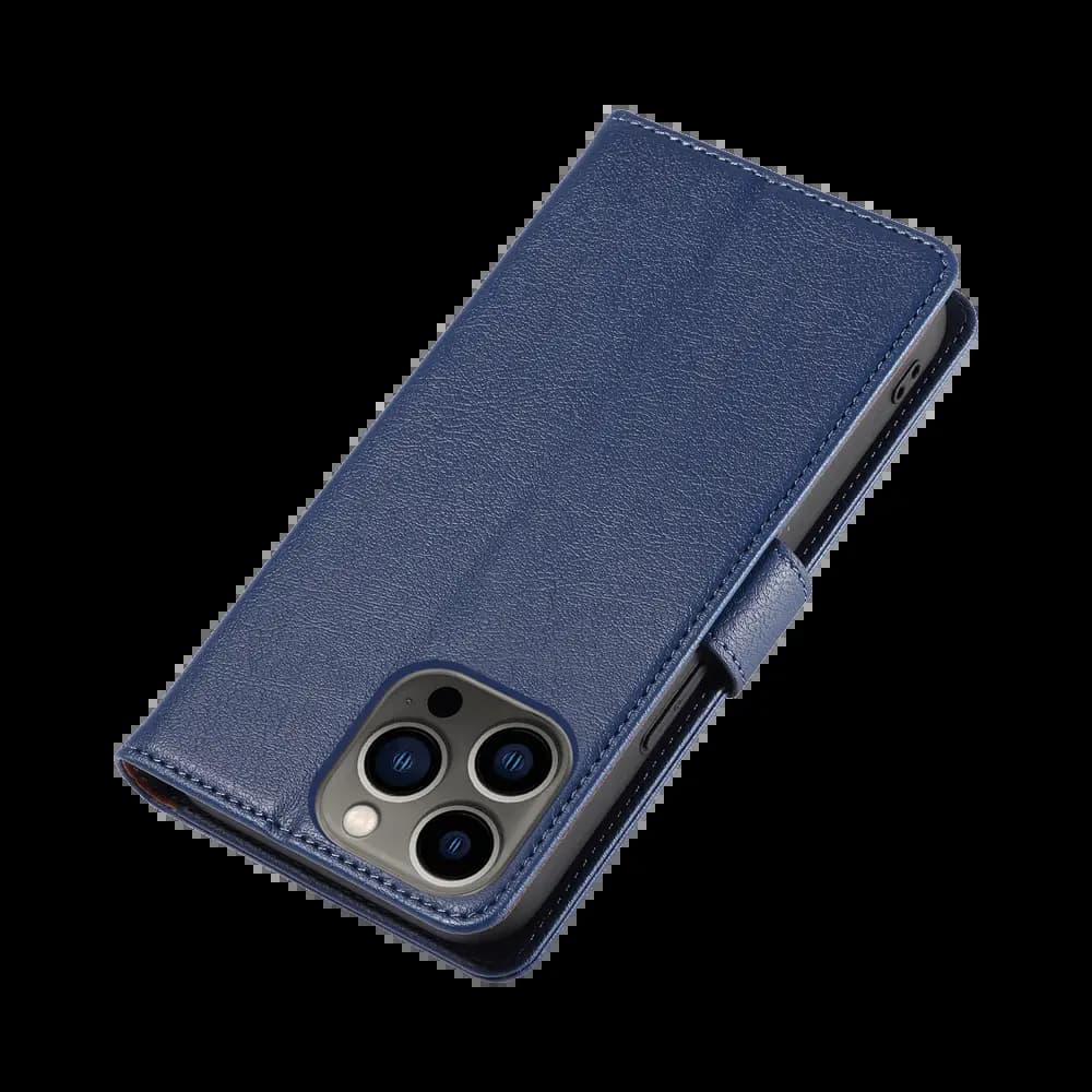 Housse folio anti-RFID iPhone 13 Pro Max – PROTECT IP011 Bleu Marine - Vue 6