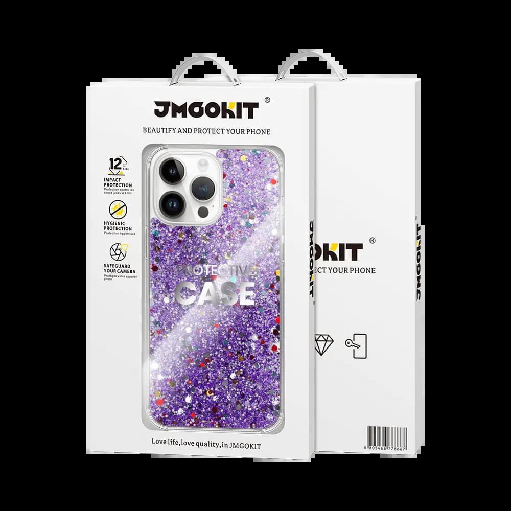 Coque de Protection Twinkle JMGOKIT pour Apple iPhone 16 Pro Violet - Vue 3
