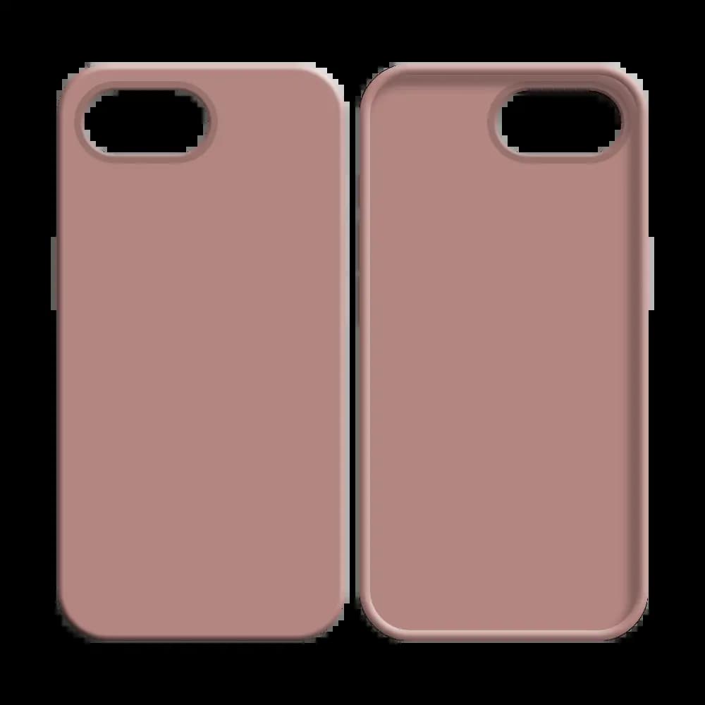 Coque silicone iPhone 16e / iPhone 17e - Rose - Vue 2