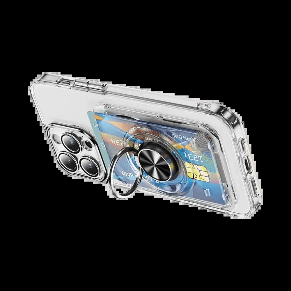 Porte-Cartes MagSafe avec Support Anneau Transparent - Vue 4