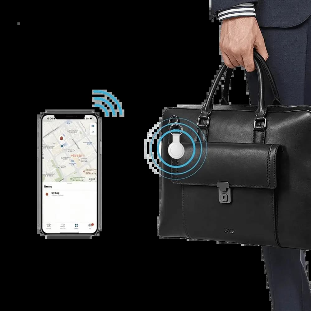 Traceur GPS Wiwu iTag Blanc - Vue 3