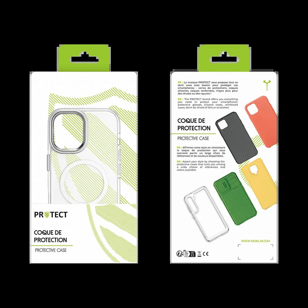 Coque MagSafe antichoc iPhone 17 – PROTECT MS01 Blanc - Vue 2